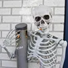 Realistický veľký kostlivec 170 cm - tmavá halloweenska Náhľad obrázku produktu 5
