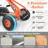 COSTWAY motokára s nastavitelným sedadlem, ruční brzda, Náhled obrázku produktu 5