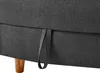 Chaiselongue aus anthrazitfarbenem Stoff mit Stauraum für Produktbild-Vorschau 7