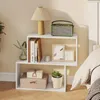 A white, three-tiered shelf unit with various decorative items and books. Anteprima dell’immagine prodotto