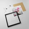 Gerahmtes Poster - Schwarzer Rahmen - Yoga weiblich Blume Produktbild-Vorschau 4