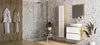 A modern bathroom with a shower, vanity, and storage cabinet. Náhled obrázku produktu