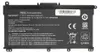 A black laptop battery with text and symbols printed on it. Produktbild-Vorschau