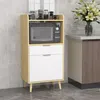 HOMCOM Meuble desserte de cuisine pour micro-ondes style Voir les images du produit 2