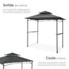 tectake® Grillpavillon wetterfest UV-Schutz Stahl anthrazit Produktbild-Vorschau 3