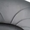 A close-up view of the textured fabric of a gray chair. Produktbild-Vorschau