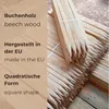 Ogrodzenia Wiklinowe Paliki Bukowe 2,5×2,5×120 cm 25 Szt. – Podgląd zdjęcia produktu 5