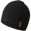 Giesswein sehr leichte Strickmütze Gehrenspitze aus Merino-Wolle. in schwarz