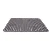A square gray sink mat with a grid pattern and small raised nubs. Podgląd zdjęcia produktu