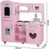 Rijoka Kinderküche aus Holz - Rosa mit Herz - Spielküche Produktbild-Vorschau 3