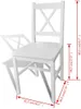 vidaXL vidaXL - Chaises de table - 2 - Pièce - Pin - blanc Voir les images du produit 5