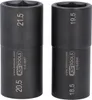 Two black metal sockets are shown side-by-side against a white background. Produktbild-Vorschau