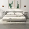 vidaXL Nočné stolíky 2 ks. Betónová sivá 40x36x65 cm Náhľad obrázku produktu 1