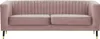 Dreisitzer-Sofa Slender - helllila - Velluto 14 Produktbild-Vorschau 1