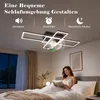 ZMH Stropní ventilátor s LED světlem 94cm 6rychlostní Náhled obrázku produktu 10