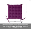 Vankúš na sedenie so 16-bodovým prešívaním 40x40 berry Náhľad obrázku produktu 2