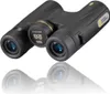 A pair of black National Geographic binoculars is shown on a white background with its reflection. Produktbild-Vorschau