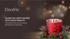 Windlicht Glas mit Adventsgesteck 8cm, rot Produktbild-Vorschau 3
