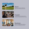 Three images showing different scenarios: a golfer, people at a bar, and a business meeting. Anteprima dell’immagine prodotto