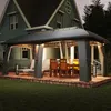 Outsunny Gartenpavillon 3x6m Partyzelt mit Doppeldach Produktbild-Vorschau 8