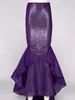 Damen Meerjungfrau Rock Schwanz Gr. XL Kostüm Mermaid Tail Produktbild-Vorschau 2