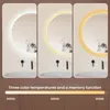 ZELURXX Specchio da bagno rotondo a LED, 3 tonalità di Anteprima dell’immagine prodotto 4