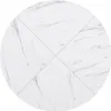 Runder Weiss Esstisch 100x100x75 cm Marmor Optik Gold X Produktbild-Vorschau 9