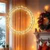 Ghirlanda luminosa in metallo argento 30 cm bianco caldo Anteprima dell’immagine prodotto 6