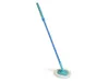 A cleaning mop with a blue handle and a white mop head, isolated on a white background. Náhled obrázku produktu