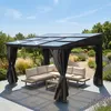 Pavillon Gartenpavillon 3x3,6m Karoom anthrazit aus Produktbild-Vorschau 5