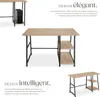 Table de bureau Paisley 120x50x73,5cm - Bois clair Voir les images du produit 3