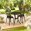 Zestaw mebli balkonowych Relaxdays, 3-częściowy, stół Podgląd zdjęcia produktu 2