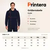 Sudadera con capucha, estilo uni, color azul marino, con Vista previa de la imagen del producto 6