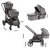 BabyGo Geschwisterwagen DUO, grau/schwarzer Griff Produktbild-Vorschau 9