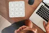 MuchoWow® Mauspad Mousepad Muster - Silber - Retro 20x20 cm Produktbild-Vorschau 4