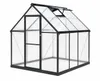 Gewächshaus 224 × 178 × 195 cm – Aluminium & Polycarbonat | Produktbild-Vorschau 3