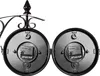 MONZANA® Horloge Murale Double Face Silencieuse Vintage - Voir les images du produit 5
