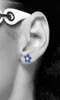 LUISIA Ohrstecker Blume  - 925 Sterling Silber Blau Produktbild-Vorschau 2