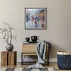 Gerahmtes Poster - Schwarzer Rahmen - Acryl Stadt Regen - Produktbild-Vorschau 7