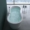 doporro Baignoire îlot ovale 180cm blanc Vicenza602 pour Voir les images du produit 4