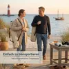 osoltus Faltsessel Teddy Campingsessel Holz m.Fellbezug Produktbild-Vorschau 9