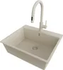 PRIMAGRAN Granitspüle Beige 58x50cm, Spülbecken 1 Becken + Produktbild-Vorschau 1