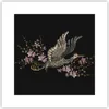 Poster - Poster ohne Rahmen - Asiatisch Vogel Blumen - Produktbild-Vorschau 1