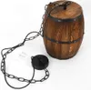 Rustykalna drewniana lampa wisząca w kształcie korka od Podgląd zdjęcia produktu 3