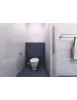 Wandtoilettenbürste RETRO aus Chrom, Glasschüssel 11x36x15 Produktbild-Vorschau 4
