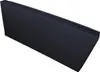 A quilted mattress protector in black is shown from a diagonal angle against a white background. Podgląd zdjęcia produktu