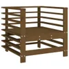 Gartenstühle mit Kissen 2 Stk. Honigbraun Massivholz Kiefer Produktbild-Vorschau 5