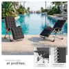 Chaise longue pliable CLOUD réglable en continu - noir, par Voir les images du produit 4