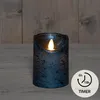 Anna's Collection Stumpfe Kerze - LED - metallisch blau - Produktbild-Vorschau 2