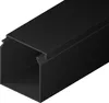 A black cable channel shown from a diagonal angle. Náhľad obrázku produktu